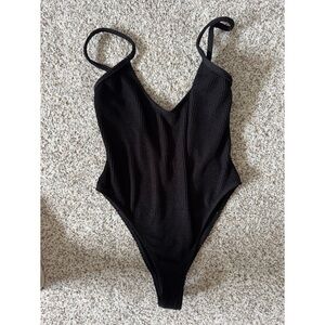 Good American Black One Piece Swimsuit